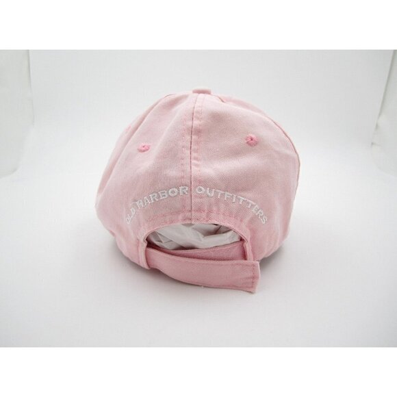 Women Old Harbor Outfitters Cotton Pink Embroidered Shark Baseball Hat - Picture 3 of 6